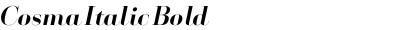 Cosma Italic Bold